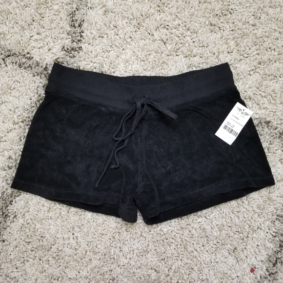NWT Hard Tail Black Terry Cloth Shorts Size XL - Picture 2 of 5
